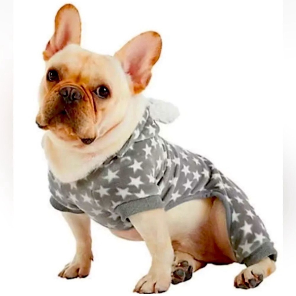 Ugg luxe fleece star print onesie with detachable hood (L)